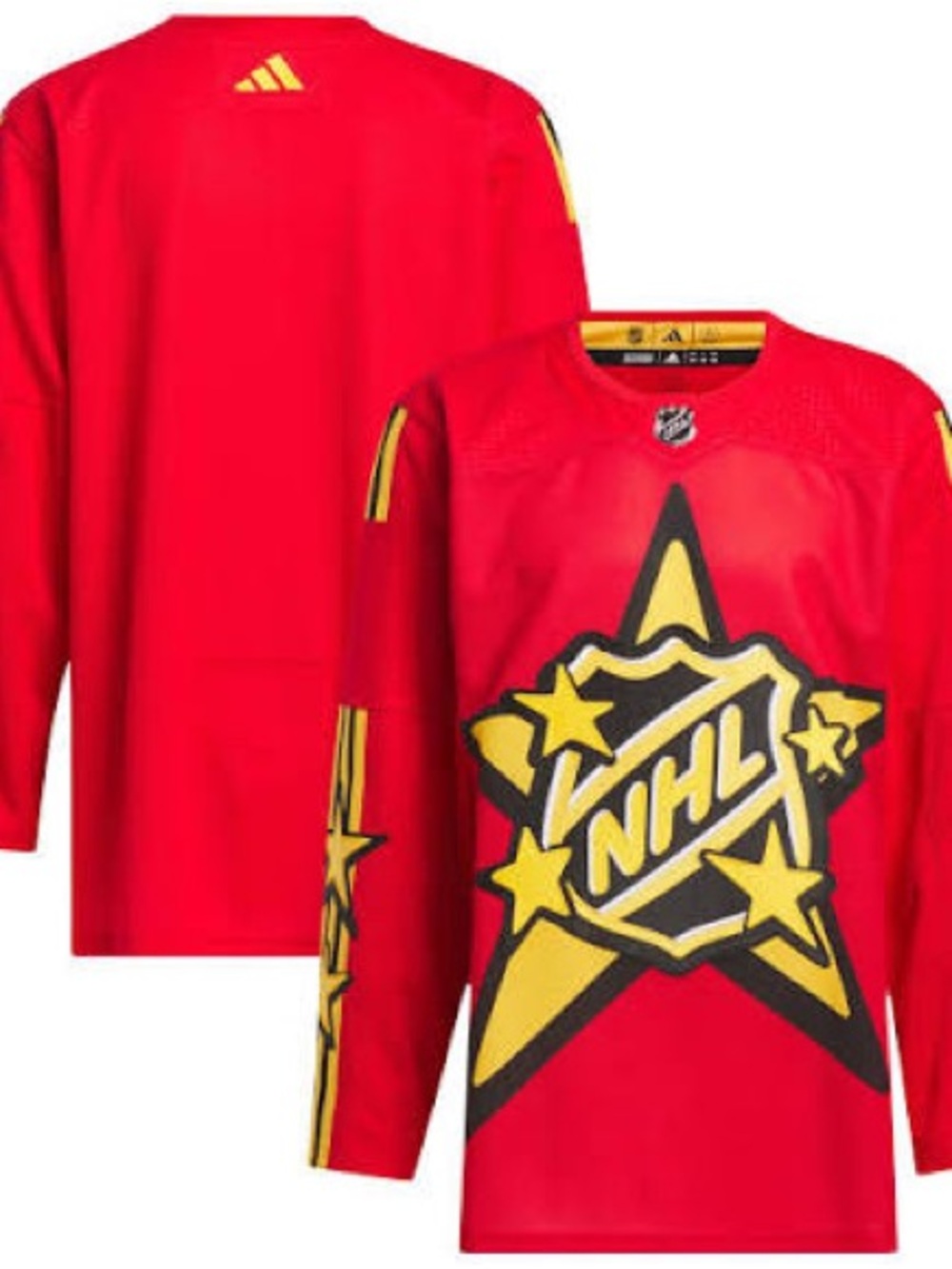 2024 NHL All-Star Game adidas x drew house Red Primegreen Authentic Jersey